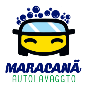 Il simpatico logo dell'autolavaggio Maracanã